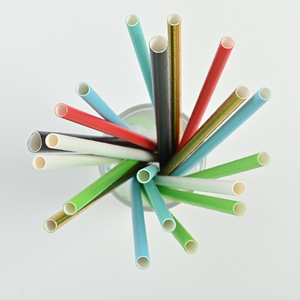 Pajitas compostables a base de plantas Pajitas desechables naturales para bebidas calientes y frías - Product Image 4