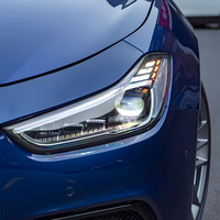 KGKB Pour Maserati Ghibli W157 2014-2023 Ensemble de phares avant de voiture, mise à niveau de haute qualité, lentille de projecteur LED pour voiture, accessoires Tloos