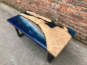 Design unique tendance chaude pour le dessus de table à manger en bois 2025 motif de vague offre spéciale 2025 nouvelle-orléans livraison gratuite - Product Image 3