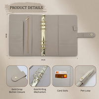 Protège-cahier A5 en cuir PU personnalisé avec boucle, étui pour agenda Saffiano personnalisé avec boucle pour stylo