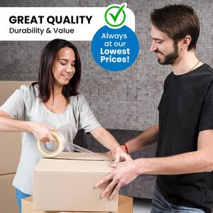36 Rotoli di Nastro Adesivo Premium Trasparente da <span class=keywords><strong>2</strong></span>,4 Mil, 110 Iarde Ciascuno (3960 Iarde Totali), Nastro Biadesivo Extra Adesivo in Silicone per Imballaggio Resistente - Product Image 6