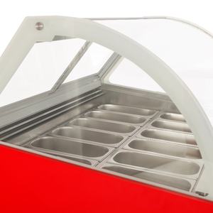 Présentoir de boulangerie circulaire support de <span class=keywords><strong>réfrigérateur</strong></span> armoire de <span class=keywords><strong>réfrigérateur</strong></span> de crème glacée vitrine de bonbons réfrigérée - Product Image 5