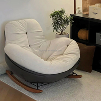 Fauteuil Relaxant et Inclinable de Luxe Nordique Moderne pour Adulte, Canapé Simple à Bascule pour Salon, Chambre à Coucher