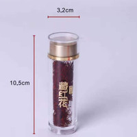 30ml bouteille en plastique transparent bouteille de pilule safran poudre bouteille