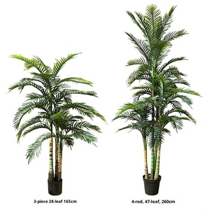 하이 시뮬레이션 대형 Areca/하와이안 야자수 인공 연결-하트 팜-실내 조경 및 장식용 - Product Image 4