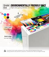 Printer Giftec Book Edge Belt untuk Hardcover, Printer Inkjet Digital Single Pass 1200x1200 DPI Ramah Lingkungan Otomatis