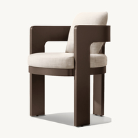 Ensemble de Mobilier de Repas d'Extérieur en Métal Design 2025, Table et Chaises de Salle à Manger en Aluminium de Haute Qualité