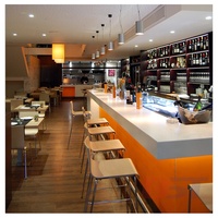 Comptoir de bar LED de luxe, style moderne, haut de gamme, éclairage d'intérieur, bar lumineux