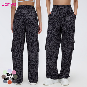 Pantaloni sportivi sportivi sportivi leggeri Janya pantaloni rapidi con coulisse a gamba dritta pantaloni <span class=keywords><strong>Cargo</strong></span> con tasche Multiple - Product Image 1
