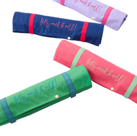 Supports de Mahjong Américain Pliables et Portables pour 4 Joueurs, Grande Conception à Compartiments, en PVC Étanche avec Fermeture à Cordon, Vente en Gros