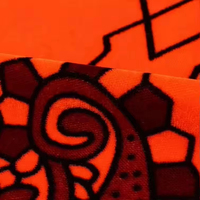 Ethnischer Stil Bedruckter 100% Polyester Vintage Korea Samt-Stoff für Kleidung im Nahost-Stil
