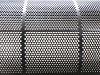 Tôle perforée décorative en aluminium de 25 mm, maille métallique circulaire, filet perforé, épaisseur 0,5 mm-5 mm, argent