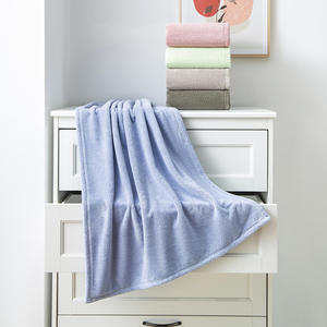 ผ้าเช็ดตัวขนแกะปะการัง 70x140 ซม. หนา สีพื้น ไม่เป็นขุย ซึมซับได้ดี สำหรับใช้ในบ้าน - Product Image 2