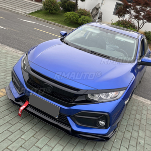 Front Bumper Lip for 2017-2021 Honda Civic SI 2/4 Door Models and 2017-2021 All Hatchback Models 3Pcs Splitter Diffuser - Product Image 5