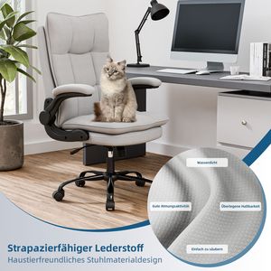 SEDIA DIREZIONALE ERGONOMICA XXL CON COMFORT PREMIUM GRIGIO - Product Image 5