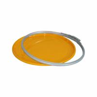 Couvercle de seau en fer blanc réutilisable à levier, composant d'étanchéité durable et anti-fuite pour seaux métalliques industriels et produits chimiques, personnalisable