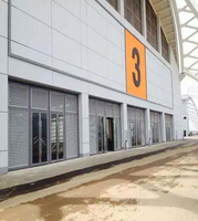 Volets en aluminium horizontaux extérieurs réglables, étanches, anti-pluie, volets d'évacuation pour bâtiment