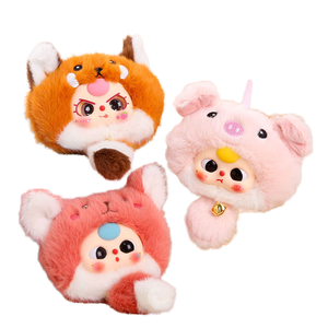 Superweicher Vinyl-Baby-Hasen-Transformations-Plüsch, kleiner Stofftier-Taschenanhänger für Geburtstagsgeschenke - Product Image 1