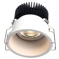 Spot LED encastré rotatif ultra-plat 5W 10W 20W de 3 pouces pour hôtels, corps en aluminium IP44, intensité variable, CRI élevé, UGR 10-19