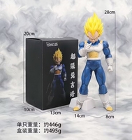 Figura de Anime Japonés de PVC de 10-30 cm de Dragon Ball Z, Super Saiyan Vegeta, Gohan, Goku, Majin Buu, Juguete Coleccionable, Estatua de Dibujos Animados