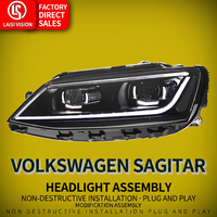 Ensemble de phares à LED pour BMW Série 3 E90 E91 2005-2012 LHD RHD Angel Eyes CSL DRL jaune Clignotant séquentiel