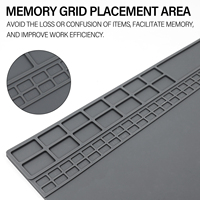 Tapis en silicone résistant à la chaleur pour soudage 600x350mm, tapis de réparation en silicone pour soudage de téléphones portables, ordinateurs portables, PCB, CI