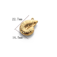 Pendentif animal 3D creux mignon en acier inoxydable, étoile de mer, pendentif d'animaux marins, breloques pour bijoux DIY
