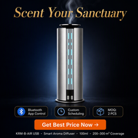 Diffuseur de parfum sans fil en alliage d'aluminium 100 ml, batterie 2000 mAh, autonomie 12 h, couverture 200-300 m³, 7 niveaux de puissance, contrôle via application, 3 minuteurs, pour bureau, OEM, titane