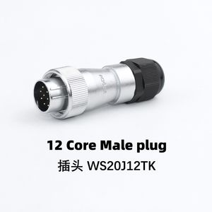 Conector HS20 WS20 TK/ZM de 2/3/4/5/6/7/9/12 Pines con Contactos Chapados en Oro, Enchufe Macho, Conector Hembra, Montaje en Cable - Product Image 5