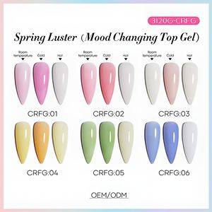 เจลทาเล็บมืออาชีพแบบเปลี่ยนสีตามอุณหภูมิ 15 มล. ยูวี/แอลอีดี เจลเปลี่ยนสีตามความร้อน สำหรับทำเล็บ DIY  รับผลิตแบบ OEM - Product Image 2