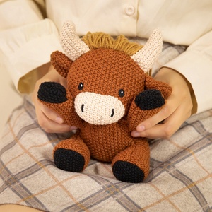 Jouets en peluche personnalisés en coton PP, animaux tricotés (baleine, éléphant, lion, renard, <span class=keywords><strong>dinosaure</strong></span>), jouets apaisants pour bébés, rembourrage, cadeaux d'anniversaire pour enfants, vente en gros - Product Image 3