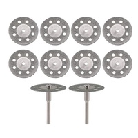 Lame de scie circulaire plaquée, disque de coupe diamanté dentaire, disque diamanté Dremel, 40 mm, 50, 60, 35, 30, 25, 22, 20, 16 mm