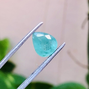 พลอยมรกตสีเขียวทำด้วยมือตัดหินลูกแพร์ธรรมชาติสำหรับเครื่องประดับโหราศาสตร์ผลิตภัณฑ์จำนวนมาก - Product Image 4