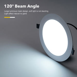 Buen precio Venta caliente CCT ajustable alto CRI 3W 6W <span class=keywords><strong>9W</strong></span> 12W 15W 18W 24W techo interior redondo LED <span class=keywords><strong>Panel</strong></span> de luz delgada - Product Image 2