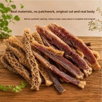 Makanan Ringan Anjing Peliharaan Daging Kering Udara, Kunyah untuk Membersihkan Gigi, Nutrisi Alami, Daging Sapi Irisan, Tripe Kalengan, Hadiah Dewasa, Alat Bantu Pelatihan