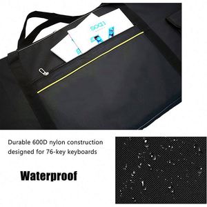 Fábrica BSCI, Bolsas Profesionales para Instrumentos Musicales, Funda para Teclado de Piano Eléctrico, Bolsa de Transporte Acolchada para Teclado de 76 Teclas - Product Image 4