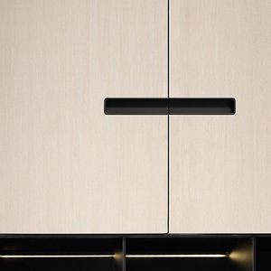 Minimalist Recessed <b>Drawer</b> Handle Aluminum Alloy Half Dumpling Shape Easy Installation For Cabinet <b>Drawer</b> - Product Image 3