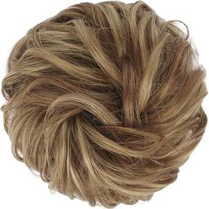 Vente en gros de cheveux synthétiques pour femmes postiche <span class=keywords><strong>chignon</strong></span> instantané bande élastique ondulée bouclée chignons en désordre style droit <span class=keywords><strong>chignon</strong></span> élastique - Product Image 4