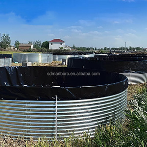 Système d'aquaculture <span class=keywords><strong>RAS</strong></span>, bassin à poissons circulaire, bassin à poissons en PVC galvanisé dans une ferme aquacole - Product Image 6