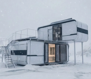 Cabaña Glamping Resistente a la Intemperie con Ventana Panorámica, Refugio de <span class=keywords><strong>Alquiler</strong></span> para Vacaciones en Parque de Montaña - Product Image 3