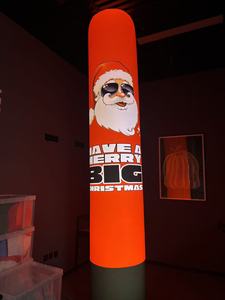 Tùy Chỉnh Nhà Máy Không Khí Bầu Trời Vũ Công Quảng Cáo Inflatables Ống Chào Đón Người Đàn Ông Santa Claus Cánh Tay Vẫy Đồ Trang Trí Giáng Sinh - Product Image 2