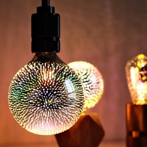 Bombilla LED Edison Vintage 3D con Efecto de Fuegos Artificiales, Colorida, Luz Decorativa Blanca Cálida para Bodas, Navidad y Ambiente Festivo - Product Image 5