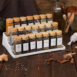 Botellas <span class=keywords><strong>de</strong></span> <span class=keywords><strong>Vidrio</strong></span> <span class=keywords><strong>para</strong></span> Almacenar Condimentos, Juego <span class=keywords><strong>de</strong></span> 24 <span class=keywords><strong>Frascos</strong></span> <span class=keywords><strong>de</strong></span> Especias <span class=keywords><strong>de</strong></span> 120 ml <span class=keywords><strong>con</strong></span> Etiqueta y <span class=keywords><strong>Tapa</strong></span> <span class=keywords><strong>de</strong></span> Madera <span class=keywords><strong>para</strong></span> <span class=keywords><strong>Cocina</strong></span> - Product Image 4