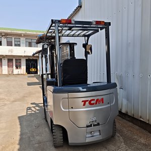 รถยกไฟฟ้ามือสอง 2 ตัน ยี่ห้อ TCM รุ่น FD20 แบตเตอรี่ลิเธียม-ไอออน 48V320AH เสากระโดงสองตอน ยางตัน ระบบไฮดรอลิก พร้อมอุปกรณ์ย้ายด้านข้าง - Product Image 4
