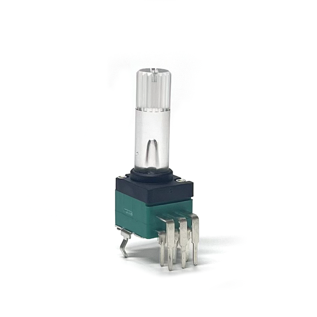10K 50K 100K Dual Rotary Potentiometer 9mm Transparent Shaft Variable Resistor for Industrial Control Support OEM/ODM