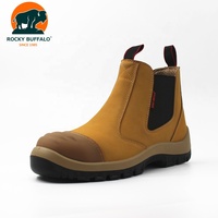Bottes de sécurité Chelsea en cuir nubuck Rocky Buffalo, nouvelle marque, semelle extérieure en PU antidérapante, chaussures de sécurité pour l'exploitation minière, chaussures de forêt