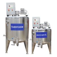 Cuve de pasteurisation électrique en acier inoxydable pour la transformation commerciale des aliments liquides