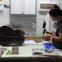 All Solid Acoustic Guitar 40 Inch GA Cutaway German Spruce Indian Rosewood Acoustic Guitar High End Guitar