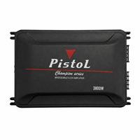 Amplificateur de voiture 4 canaux classe AB 3800W de puissance maximale 75W*4 4 ohms ultra-haute efficacité, directement de l'usine PISTOL GM-D804
