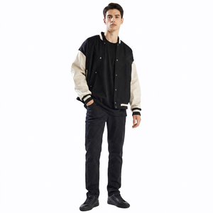 Fashion Canvas Varsity <b>Jacket</b> Unisex Front Reversible <b>Waterproof</b> Breathable Hooded Winter <b>Warm</b> Comfortable Stylish Cheap Price - Product Image 1